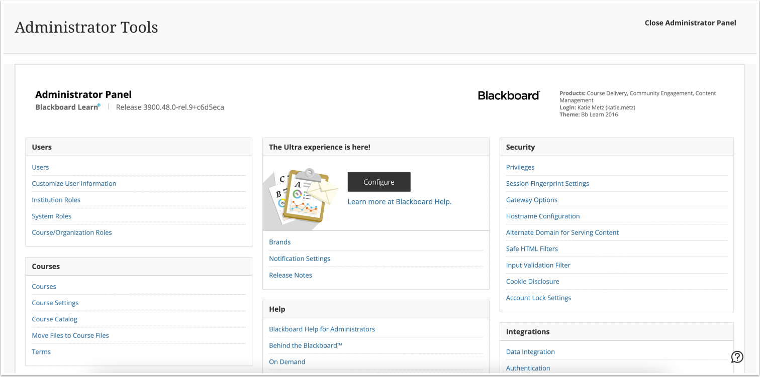 View Administrator Panel