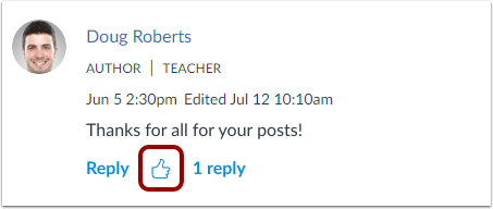 Like Discussion Reply