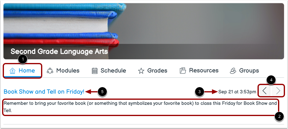 View Subject Announcements