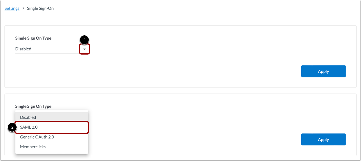 Enable Single Sign-On
