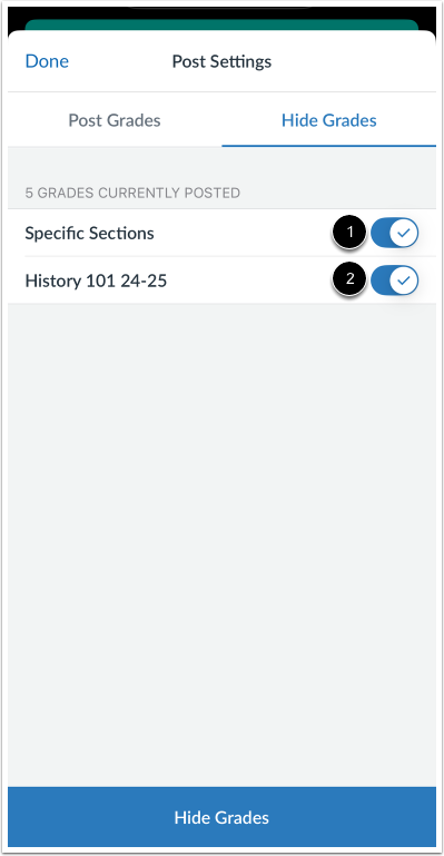 Select Sections