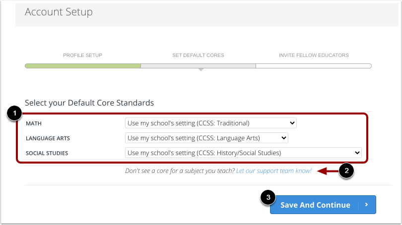 Select Core Standards