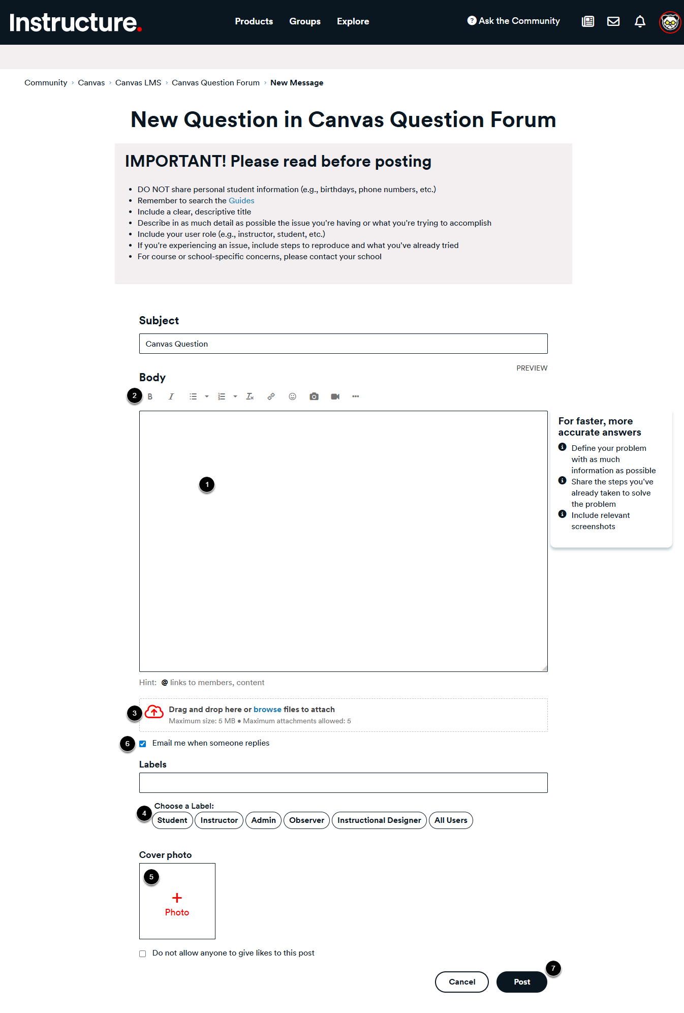 Enter Question Details