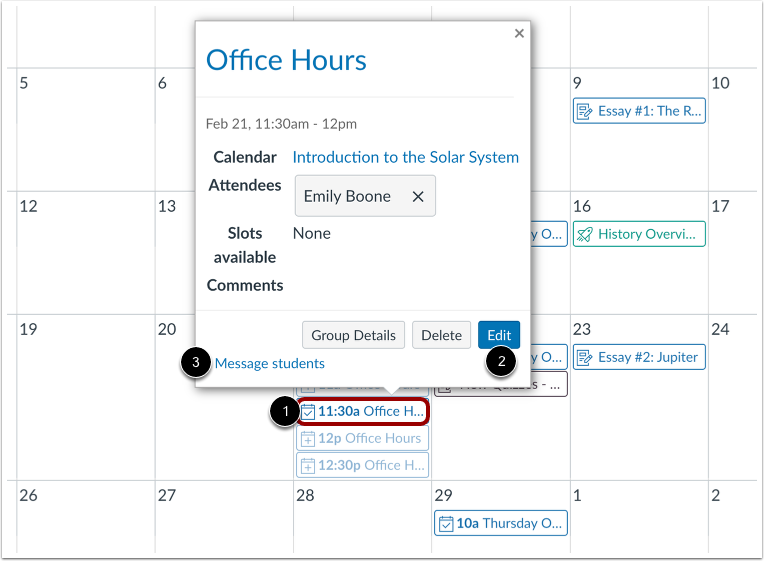Manage Appointment Slot