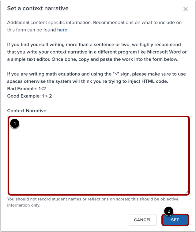Enter Context Narrative