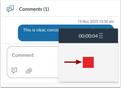 Stop Audio Recording