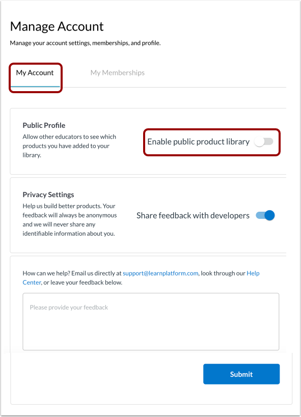 Enable Public Profile