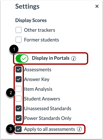 Adjust Portal Display Settings