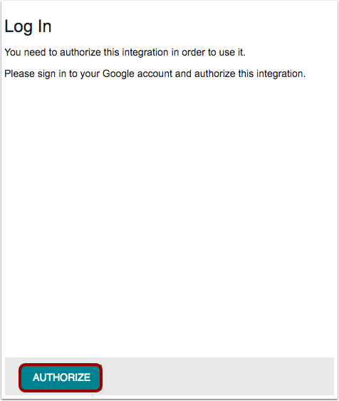 Log in to Google Drive