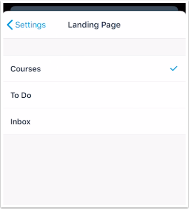 Set Landing Page