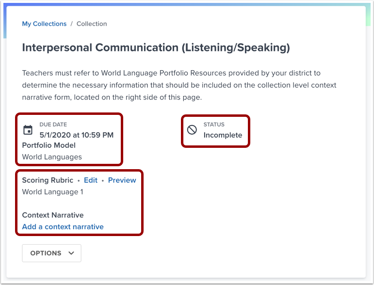 View Collection Details