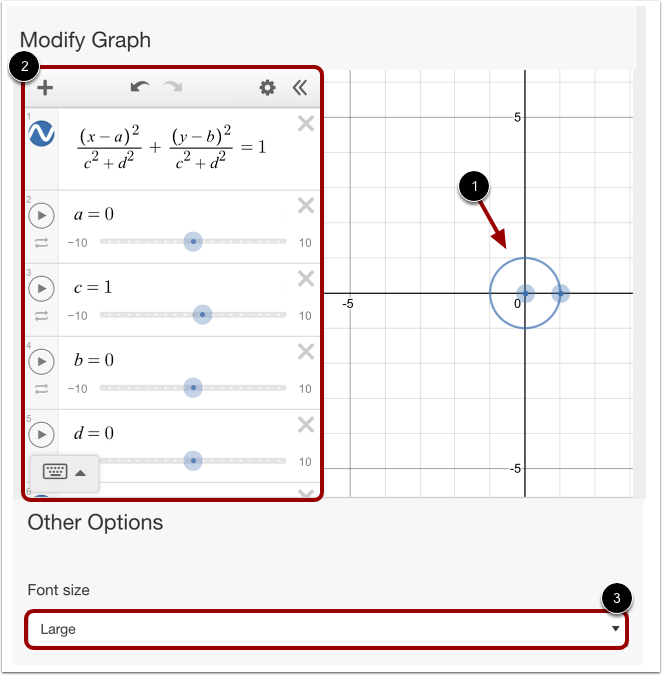 Modify Graph and More Options