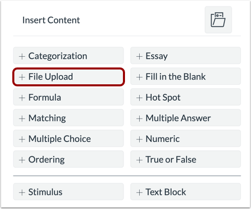 Add File Upload Question