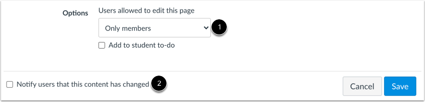 Edit Page Settings
