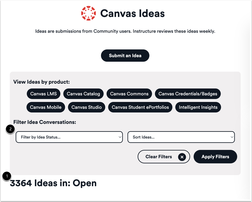 View Existing Feature Ideas