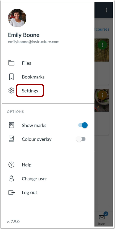 Open Settings