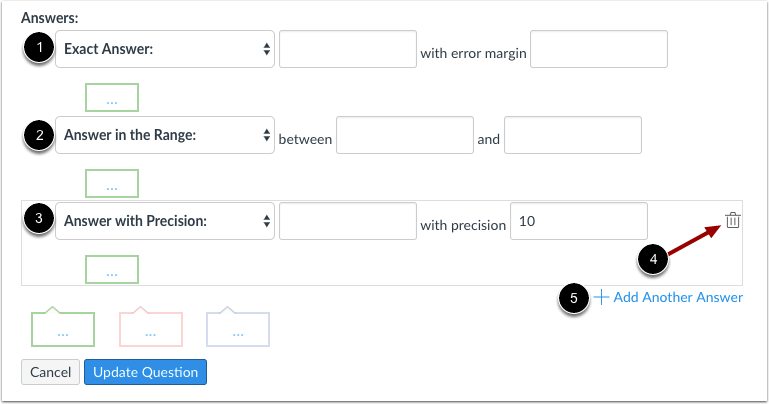 Enter Numerical Answers