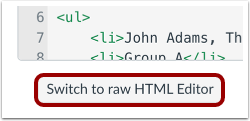 View Raw HTML Editor