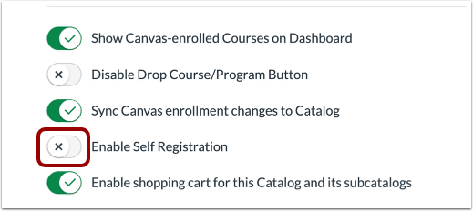 Enable Self Registration