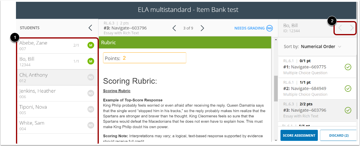 Select Another Student