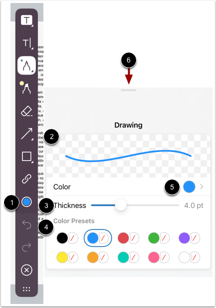 Select Pen Formatting