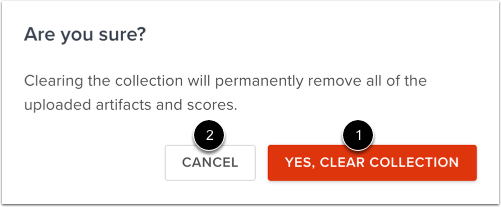 Confirm Clear Collection