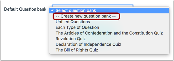 Create Question Bank