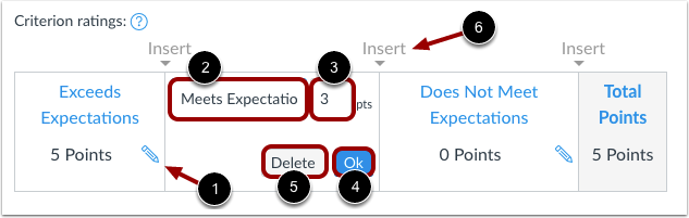 Add Criterion Ratings