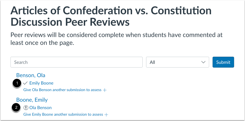 View Assigned Peer Reviews