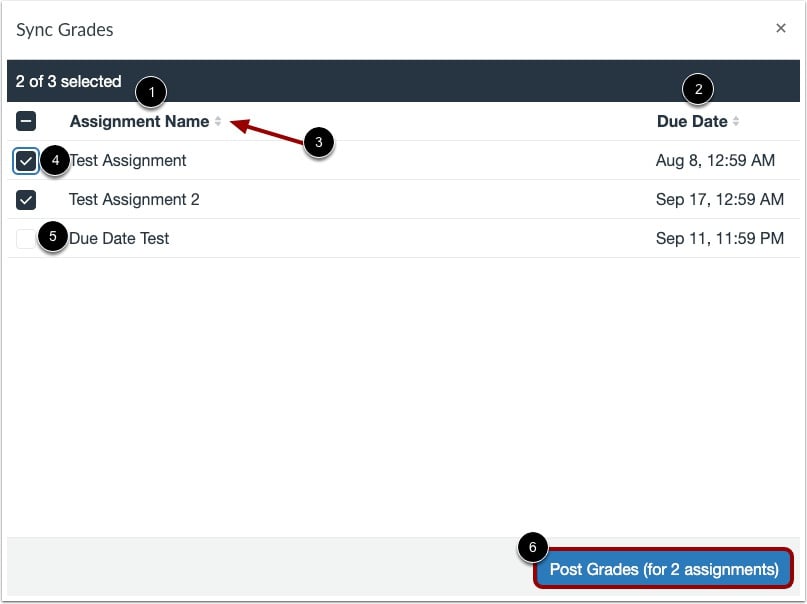 Review Grade Sync Request