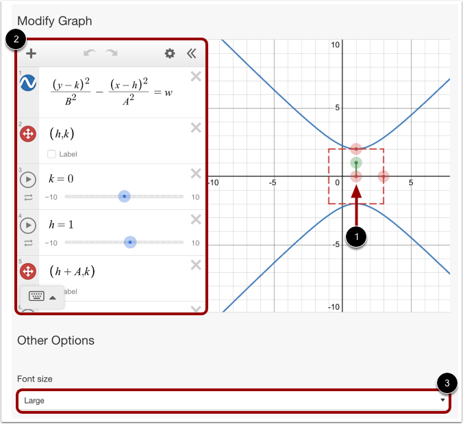 Modify Graph and More Options