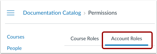 Click Account Roles Tab