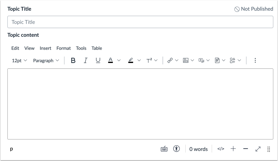 View Rich Content Editor