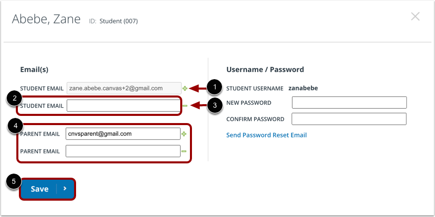 Update Email Information