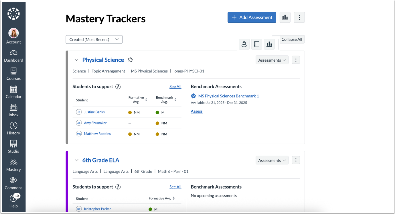 View Mastery Tracker