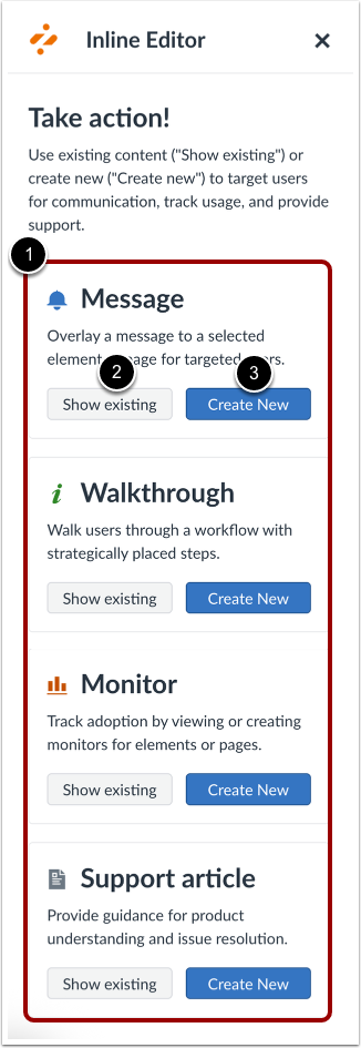 View Inline Editor Options