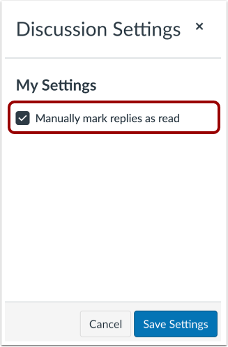 Manually Mark Replies as Read