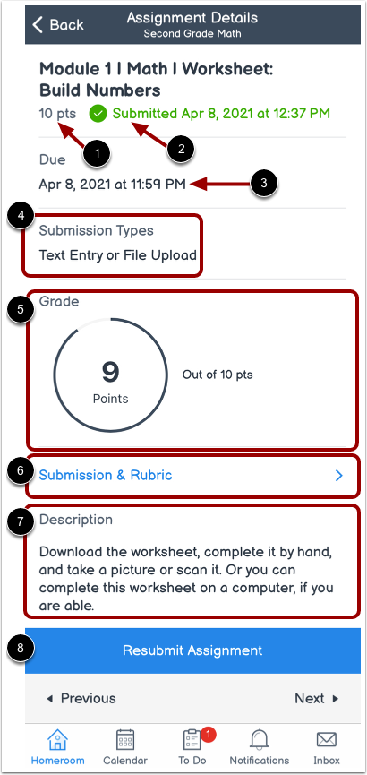 View Assignment Details