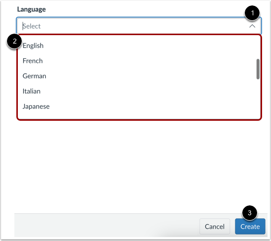 Select Caption File Language