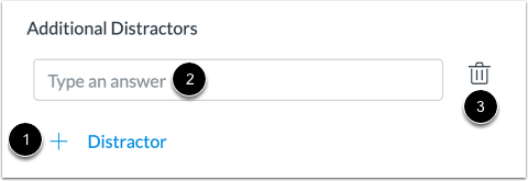 Add Additional Distractors