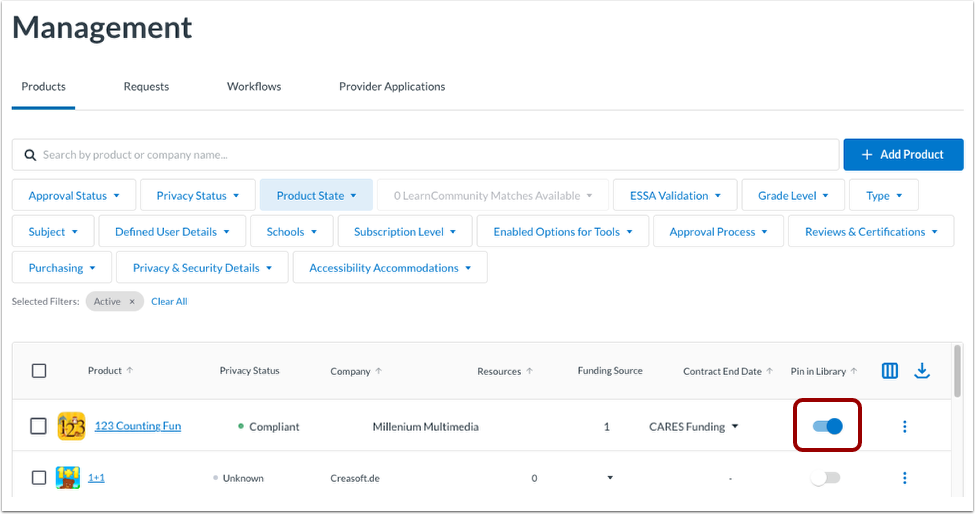 Enable Pin in Library
