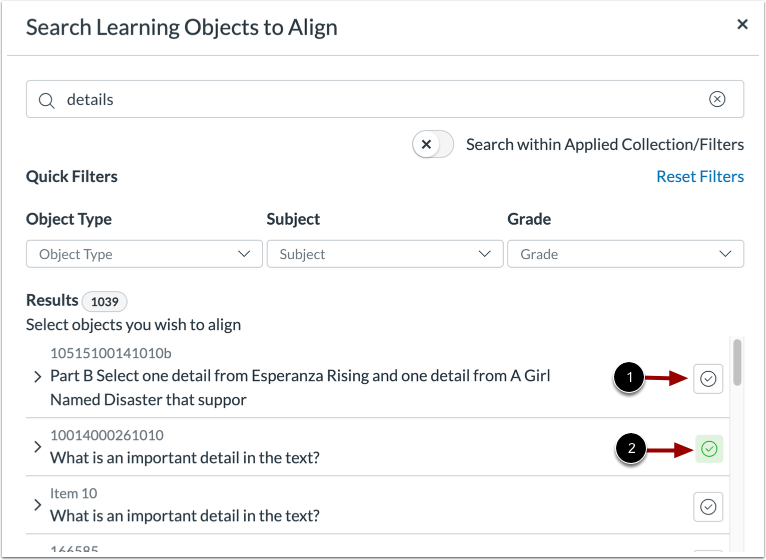 Align Discovered Objects