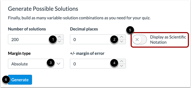 Generate Possible Solutions