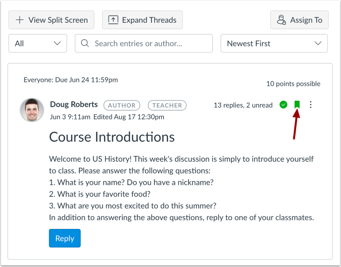 Unsubscribe from Discussion