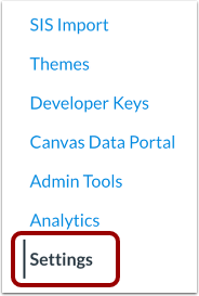 Open Account Settings
