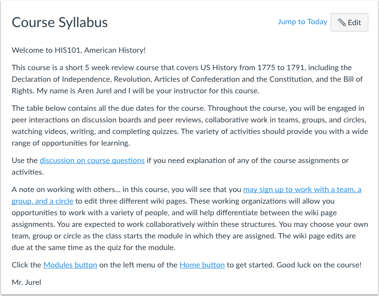 View Syllabus