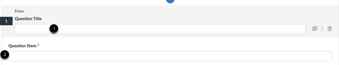 Add Question Title and Prompt
