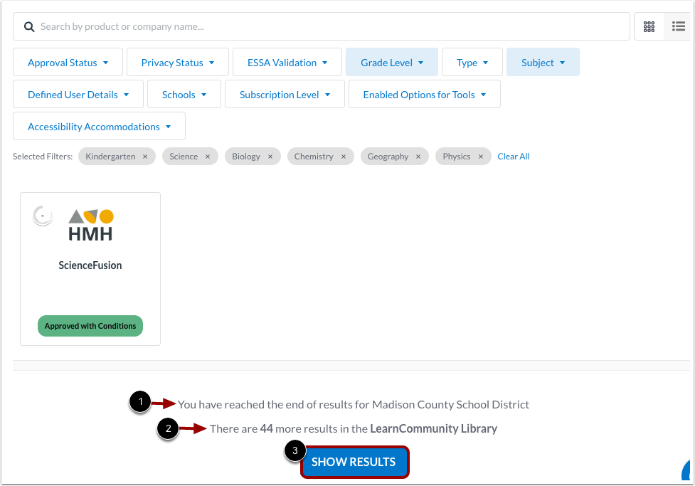 View LearnCommunity Results