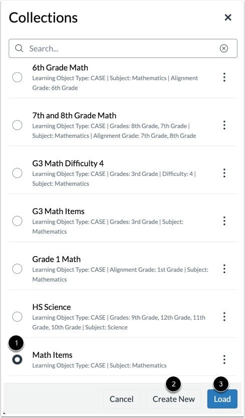 Select Collection to Copy