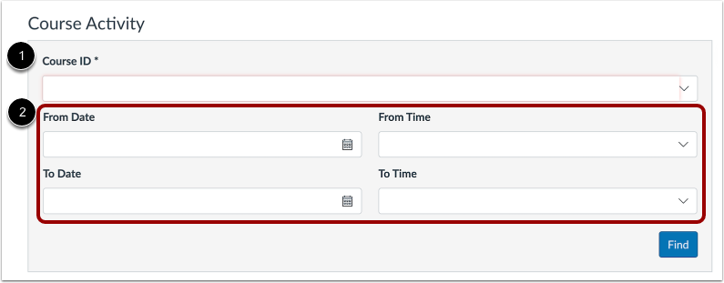 Search by Course Name or Course ID